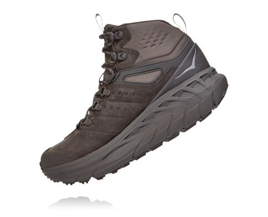 Botas De Montaña Hoka One One Hombre Marrom - Stinson Mid Gore-Tex - BZAL19672